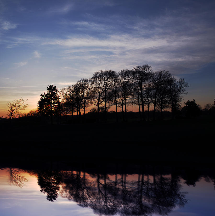 Sunset Photograph - Sunset On Lake by Alida Thorpe