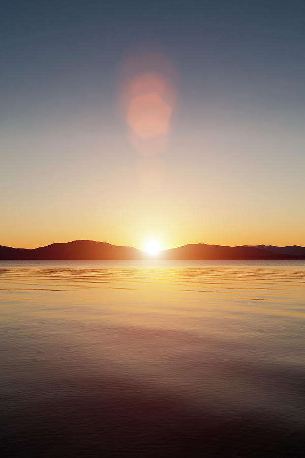 Sunset On Lake Pend Oreille, Idaho Photograph by Inhauscreative