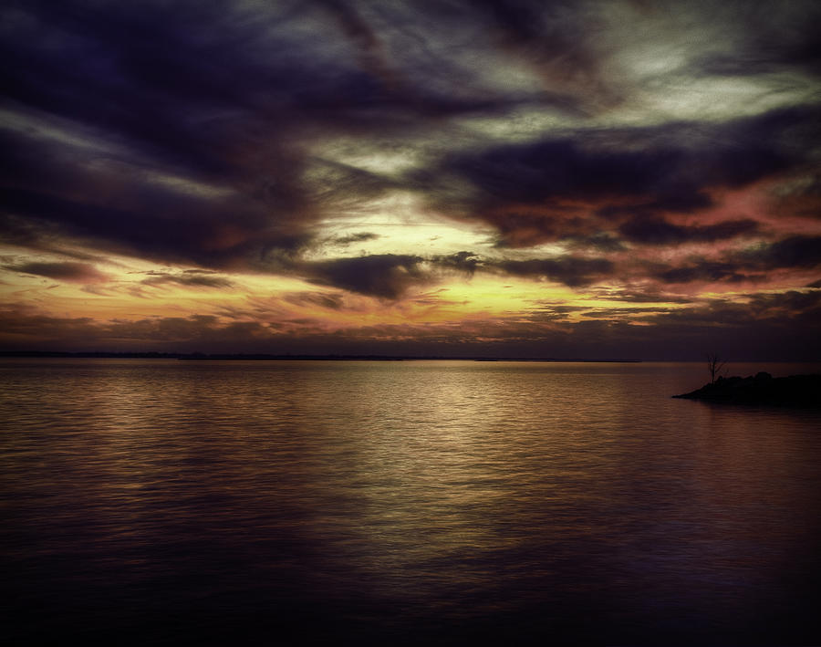 Sunset on Lake Poygan 2 Photograph by Thomas Young