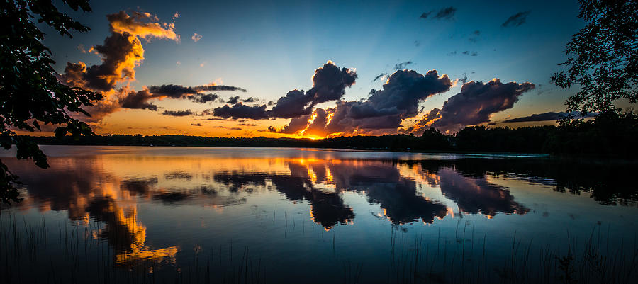 Sunset On Little Pine Lake Photograph by Paul Freidlund