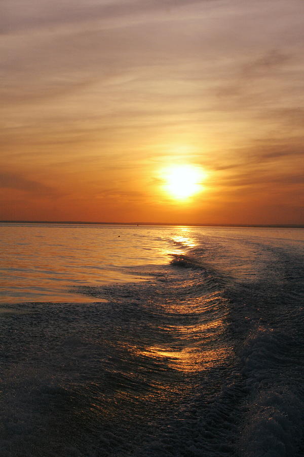 Sunset on Long Island Sound Photograph by Karen Silvestri | Fine Art ...