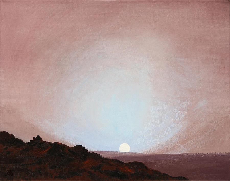 Sunset On Mars Painting by Masha Batkova