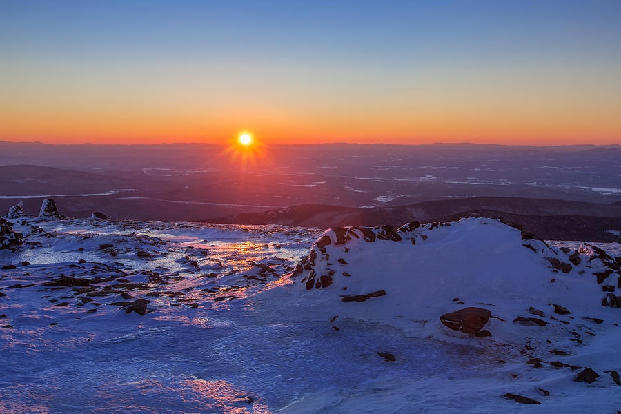 Sunset on Moosilauke Photograph by White Mountain Images