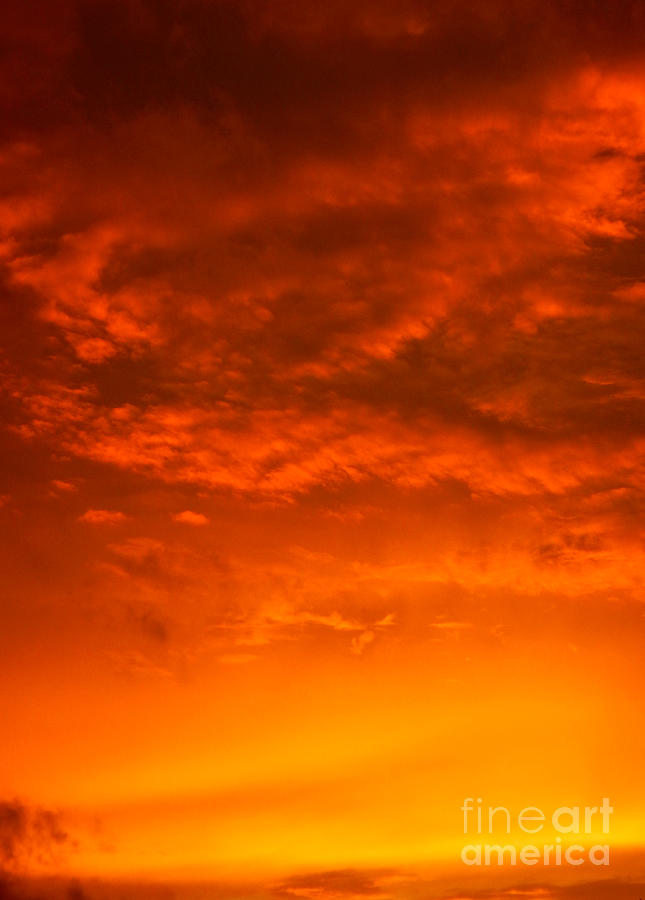 Orange Cloud Sunset Photograph by Glenn Gordon