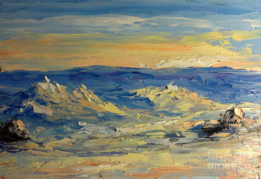 Sunset on North Shore Painting by Fred Wilson