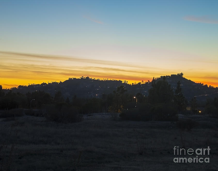 Sunset Photograph - Sunset on Orange Hills by Timothy OLeary