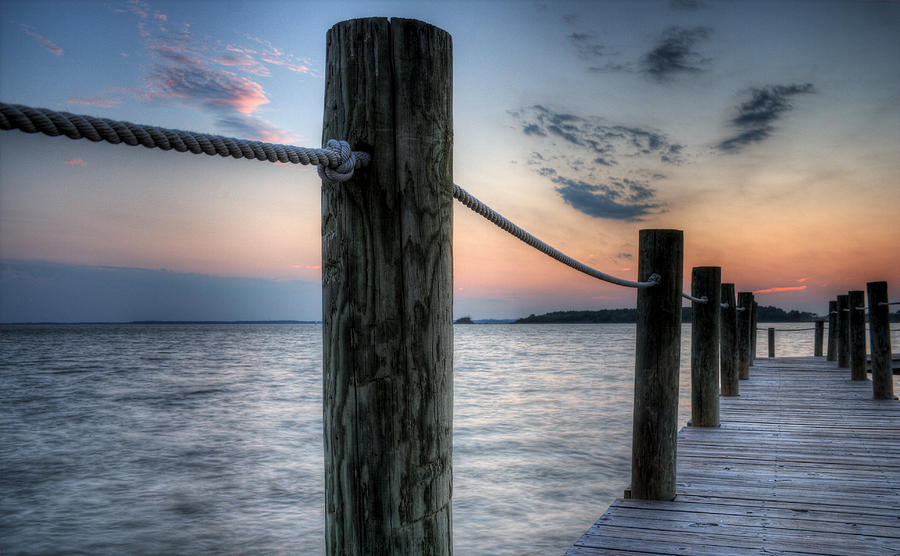 Sunset on Rehoboth Bay Photograph by David Dufresne
