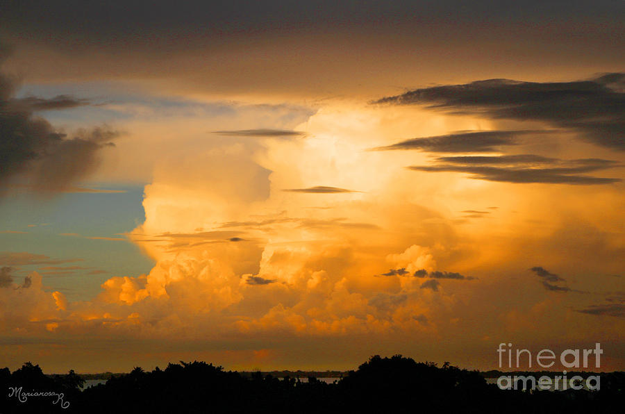 Sunset on Sarasota Bay Photograph by Mariarosa Rockefeller
