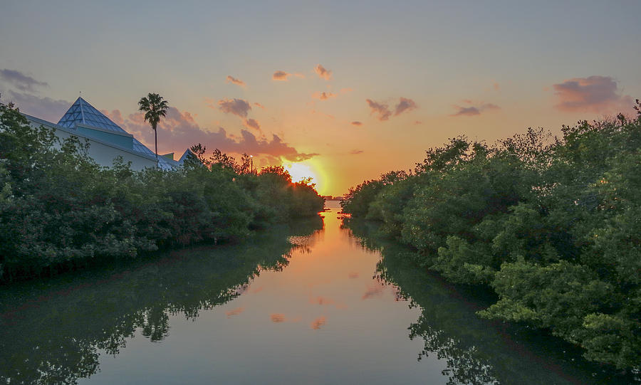 Sunset on Sarasota Bay Photograph by Richard Goldman