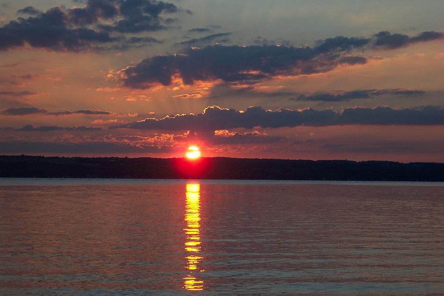 Sunset On Seneca Lake Photograph By Jenelle Hall - Fine Art America