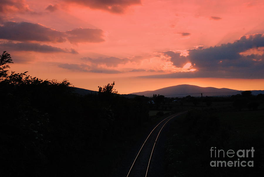 Sunset on Slievenamon  Photograph by Joe Cashin