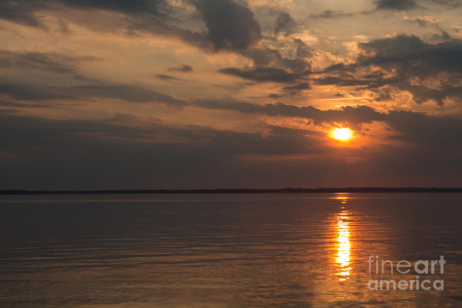 Sunset On The Bay Photograph by Arlene Carmel