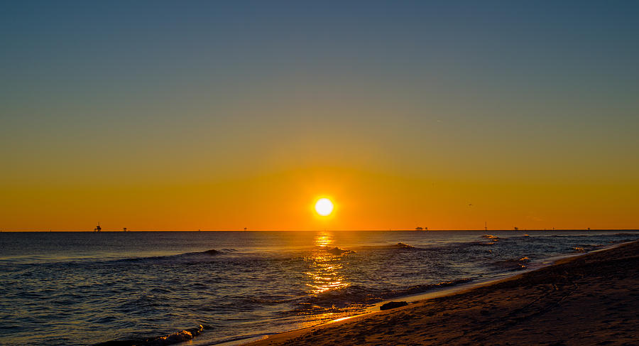 Sunset Photograph - Sunset on the Beach by Ashley Poling