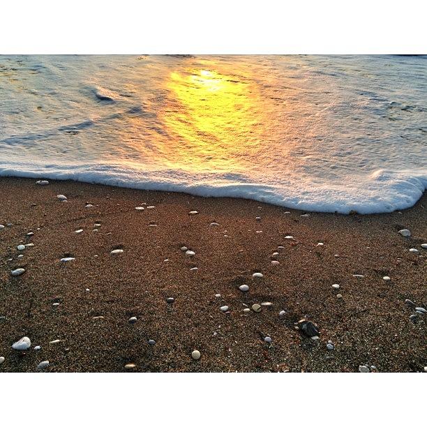 Sunset On The Beach. 
zakynthos Photograph by Eleni Tofalou