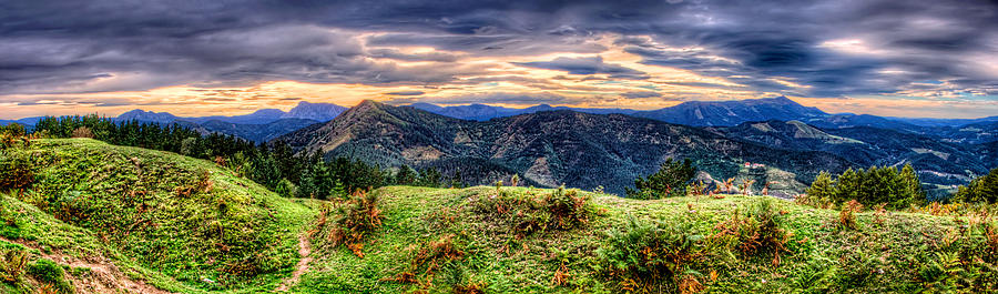 Sunset on the big Trench Photograph by Weston Westmoreland