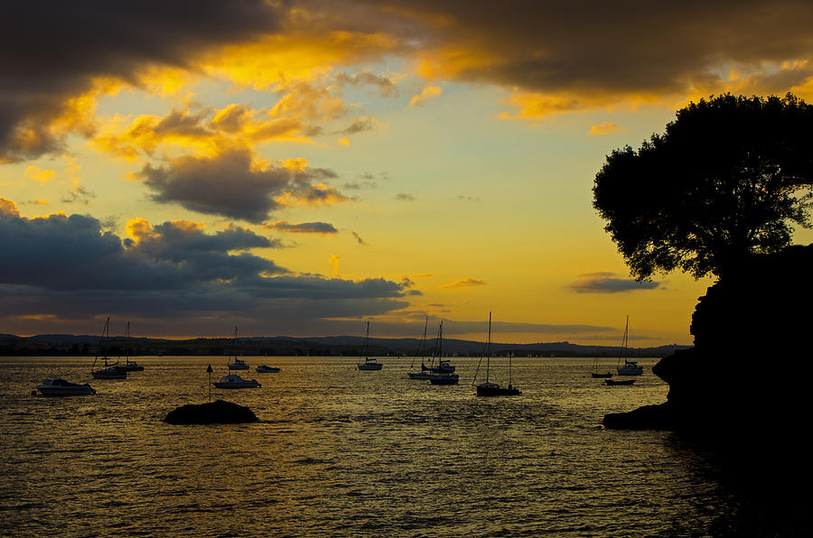 Sunset on the Exe at Lympstone Photograph by Pete Hemington