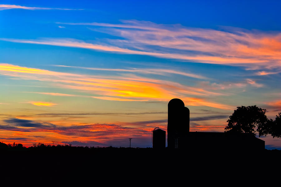 Sunset On The Farm - Rural Georgia Photograph by Mark Tisdale