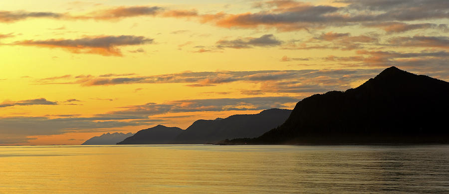 Sunset on the Gulf of Alaska Photograph by Claudio Bacinello