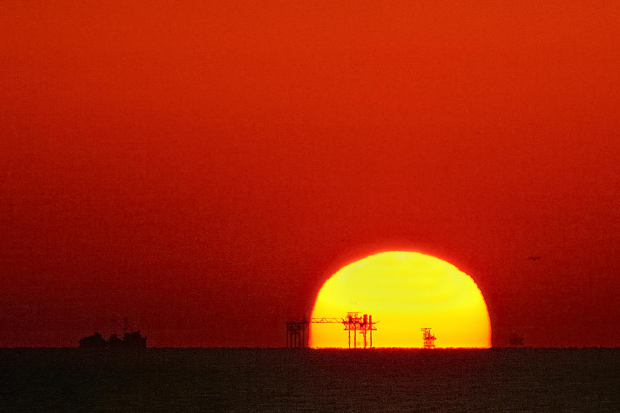 Sunset on the Gulf of Mexico Photograph by Bradford Martin