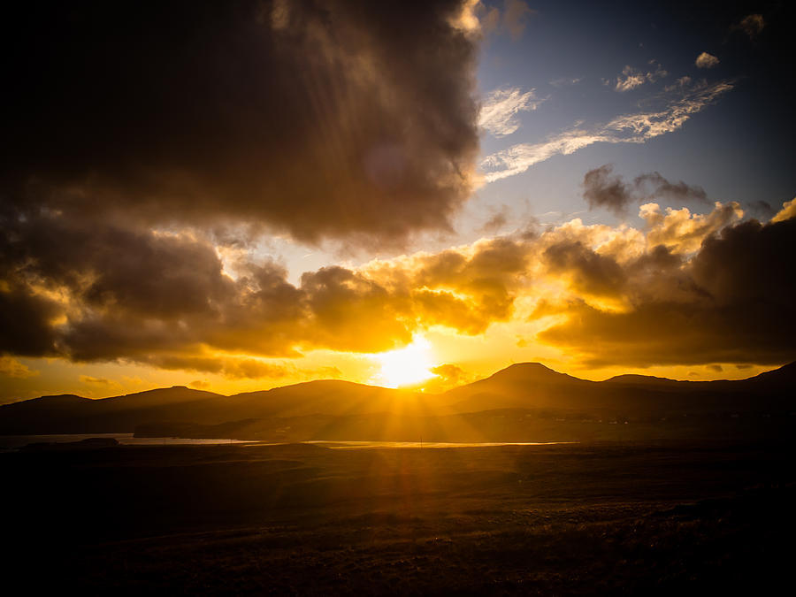 Sunset on the Isle of Skye Photograph by Mark Llewellyn