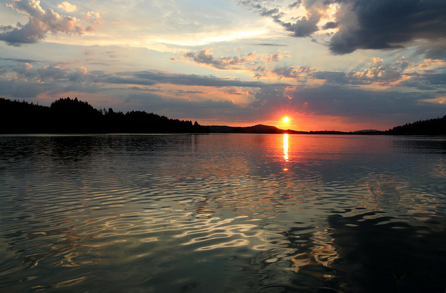 Sunset On the Lake Photograph by Kami McKeon