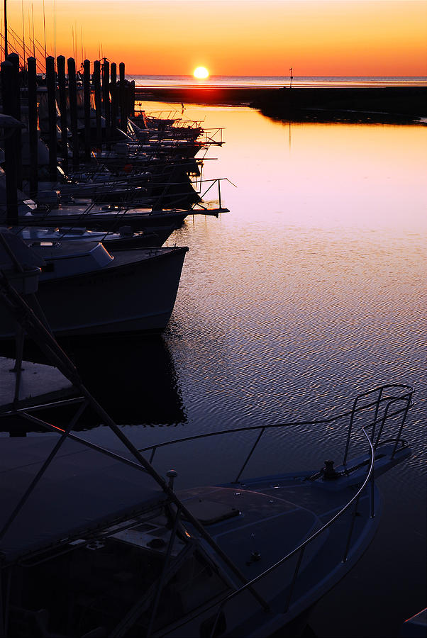 Sunset on the Marina Photograph by James Kirkikis