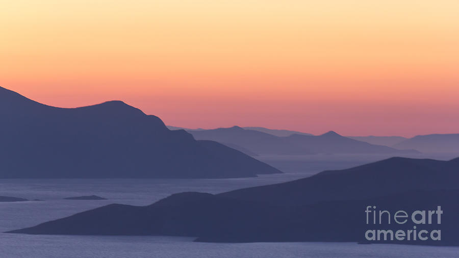 Mountain Photograph - Sunset On The Mountains by Christos Koudellaris
