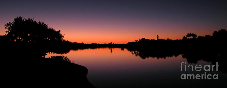 Sunset on the Okeechobee Waterway Photograph by Lora Duguay