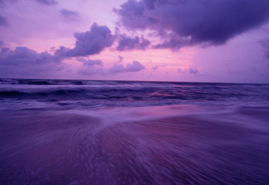 Sunset On The Pacific Coast Of Gabon Photograph by Peter McBride - Fine ...