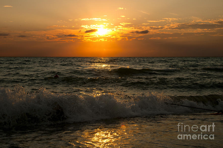 Sunset On The Sea Photograph by Leonardo Fanini