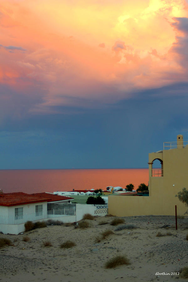 Sunset Photograph - Sunset on the Sea of Cortez by Dick Botkin