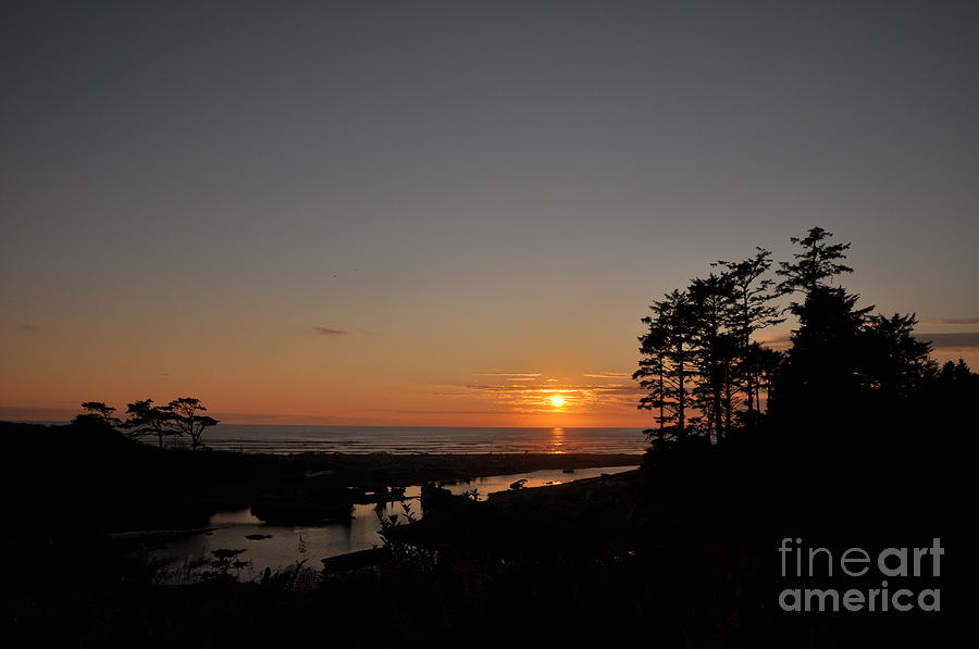 Sunset on the Washington Coast Photograph by Tatyana Searcy