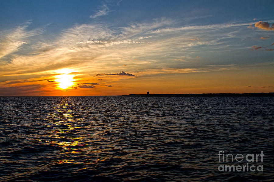 Sunset on the Water in Provincetown Photograph by Eleanor Abramson