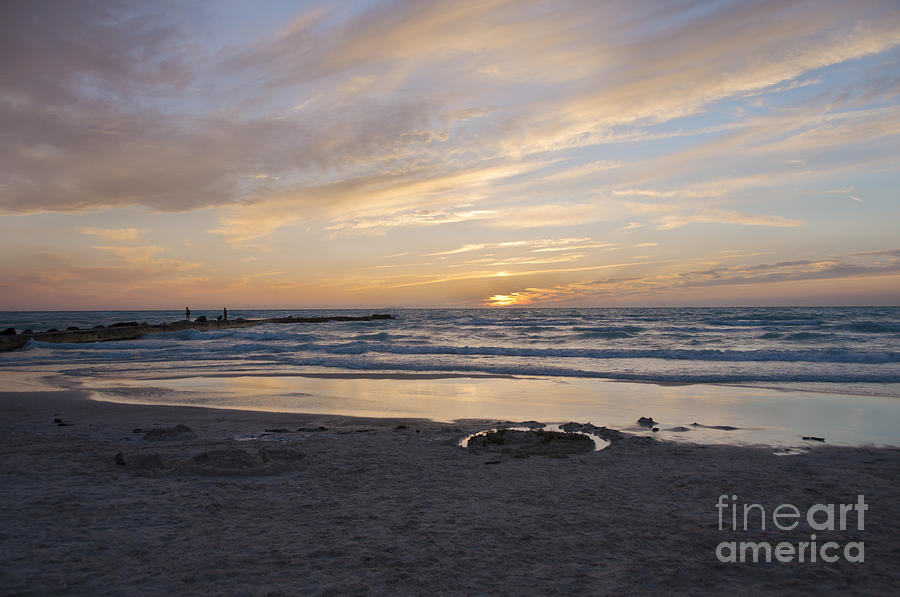 Sunset On The White Beach Photograph by Leonardo Fanini