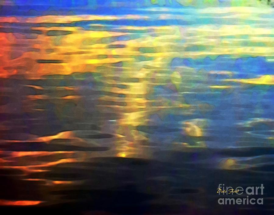 Sunset on Water Digital Art by Dale   Ford
