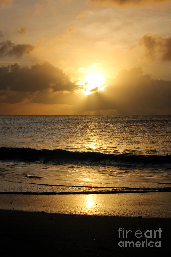 Sunset Photograph - Sunset over Antigua by Sophie Vigneault