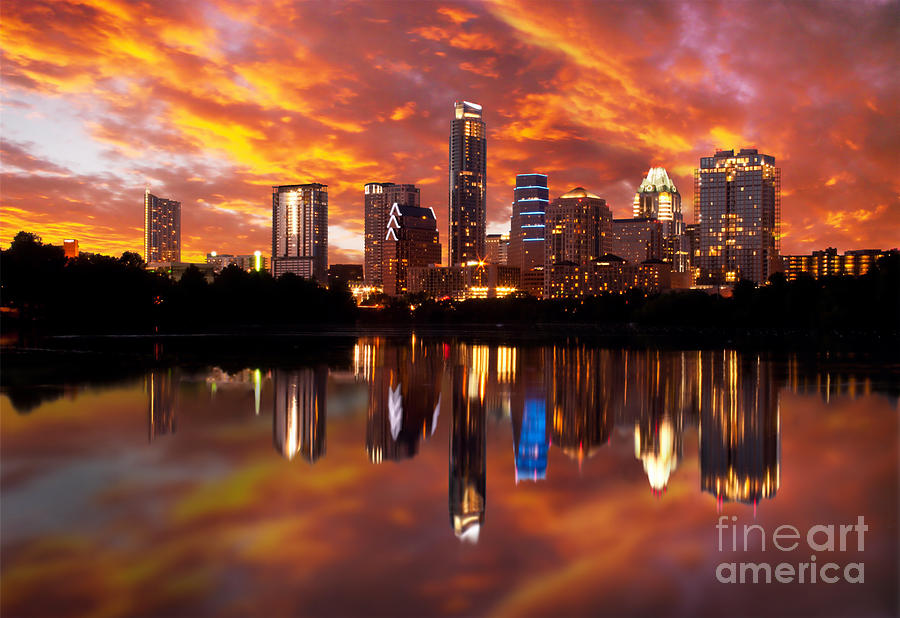 Austin Photograph - Sunset Over Austin by Randy Smith