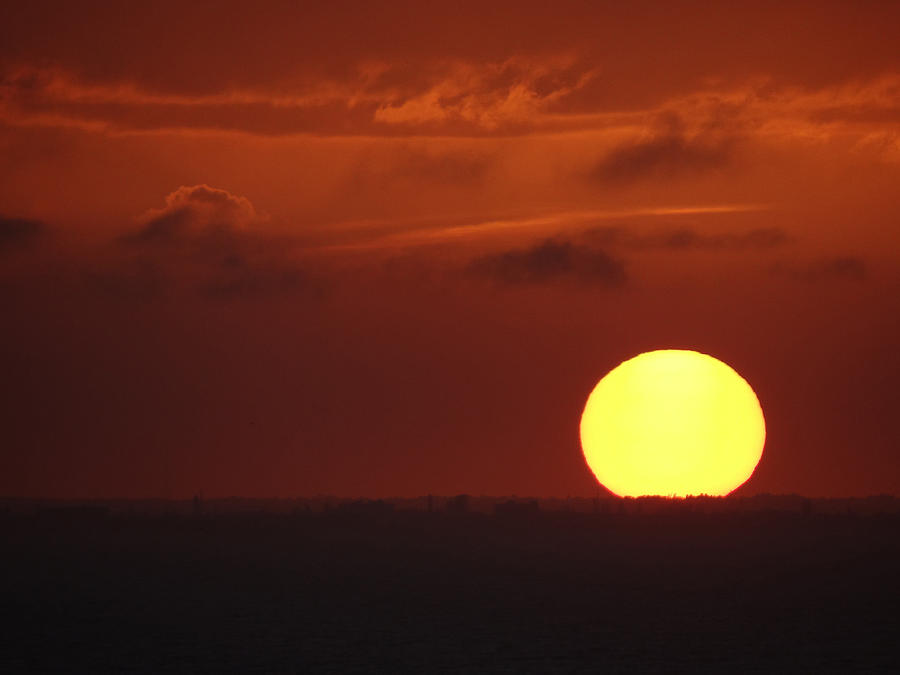 Sunset Over Gulf 2 Photograph By John Koehler 