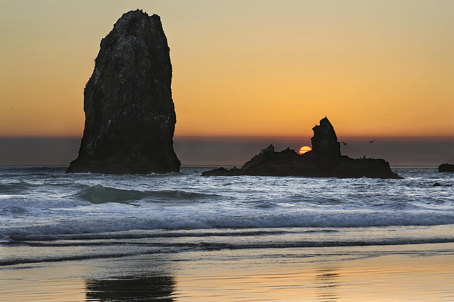 Sunset Photograph - Sunset Over Haystack Needles Rocks by Jit Lim