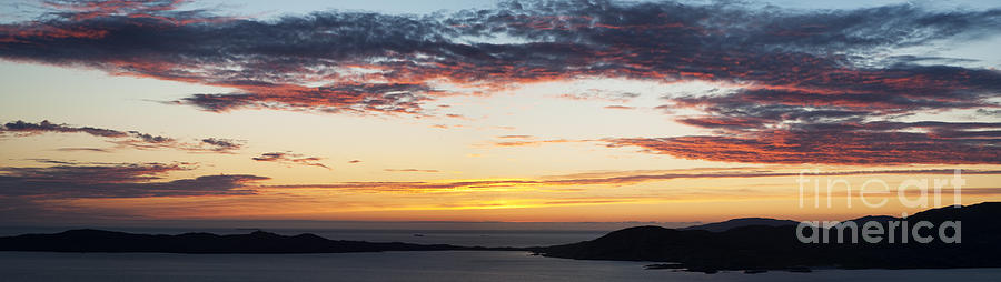 Sunset Photograph - Sunset over Isle of Harris Scotland by Tim Gainey