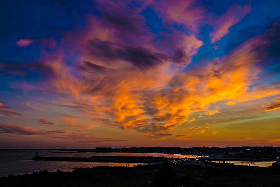 Sunset Over Kennebunkport Maine Photograph by John Hoey