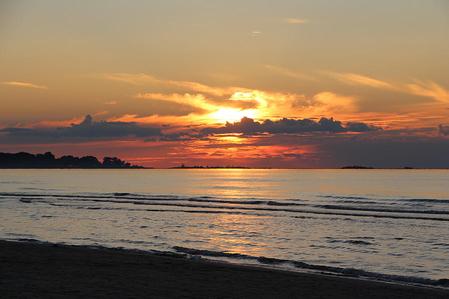 Sunset Over Lake Huron Photograph By Victor Alderson