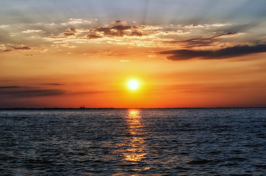 Sunset Photograph - Sunset Over Lake Ontario by Mark Papke