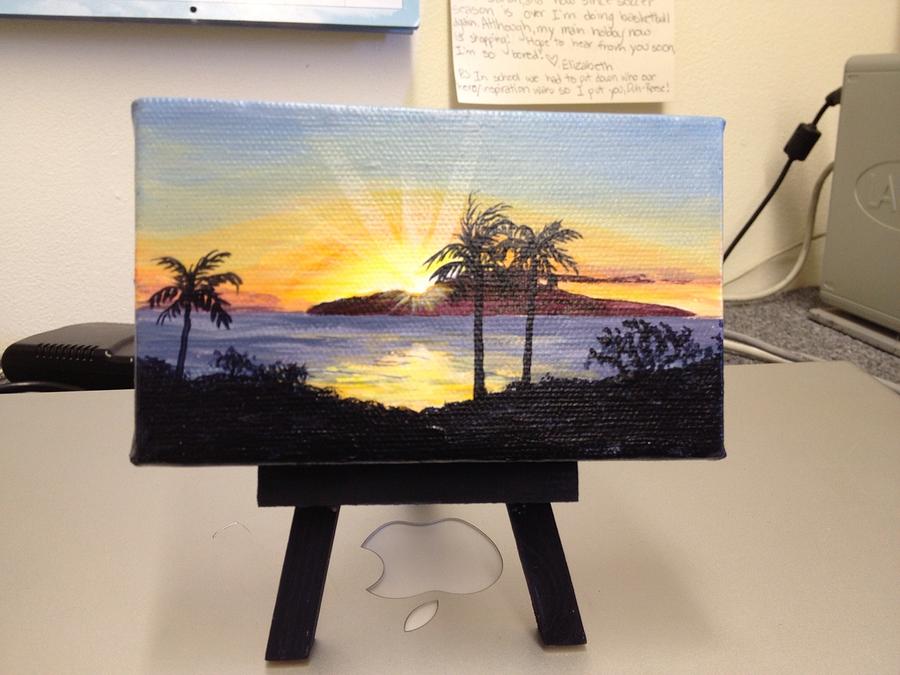 Sunset Over Lanai Painting by Darice Machel McGuire