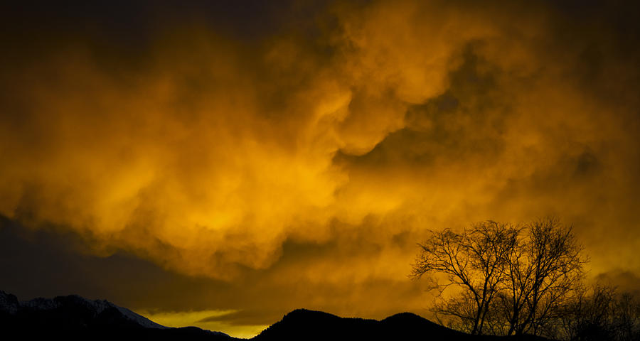 Sunset Over Manitou Springs Colorado Photograph