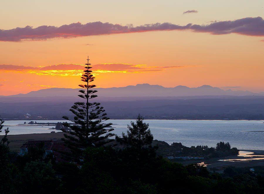 Sunset over Nelson Photograph by Alexey Stiop