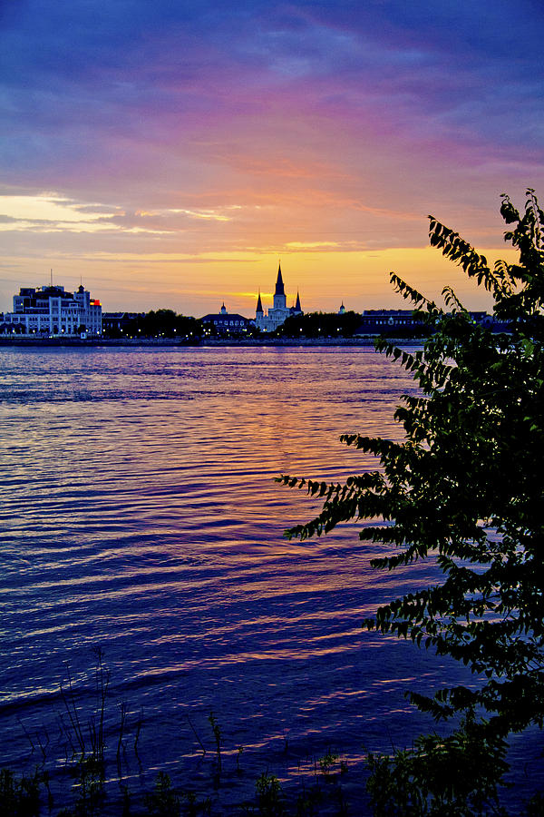 New Orleans Photograph - Sunset Over New Orleans 1 by Her Arts Desire