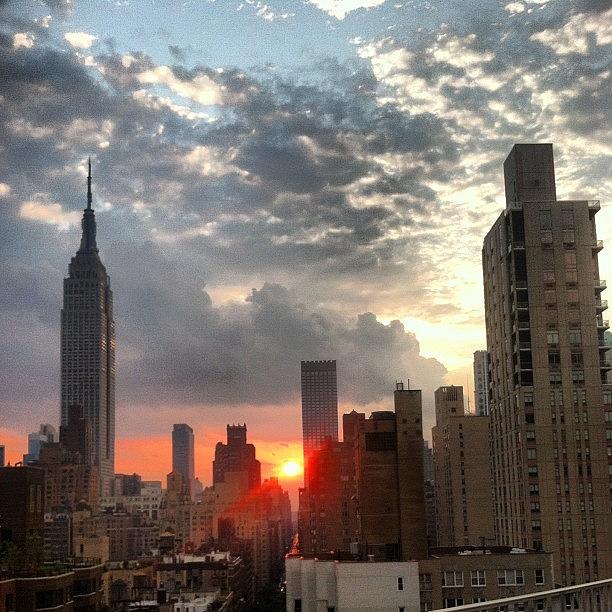 Summer Photograph - #sunset Over #nyc On This Beautiful by Matthew Tarro