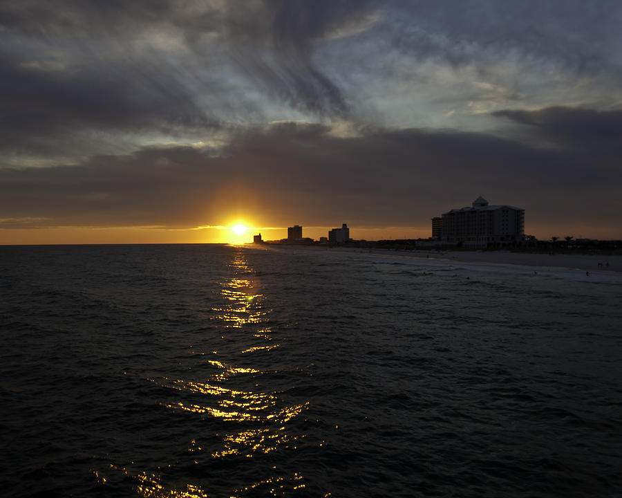 Sunset Photograph - Sunset Over Pensacola by Tim Stanley