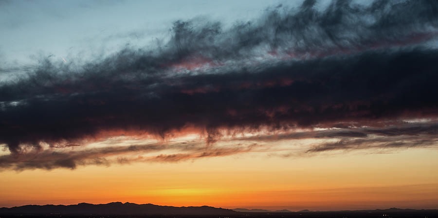 Sunset Over Piestawa Peak In Phoenix Photograph by Jgareri